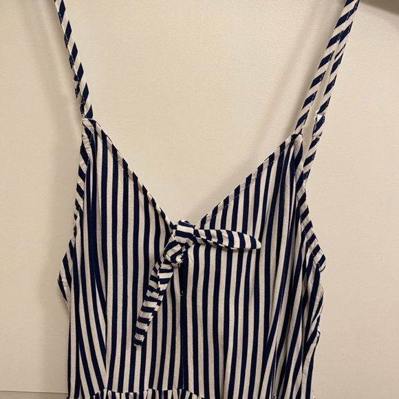 H&M Blue and White Striped Dress Size 2 - Picture 2 of 5
